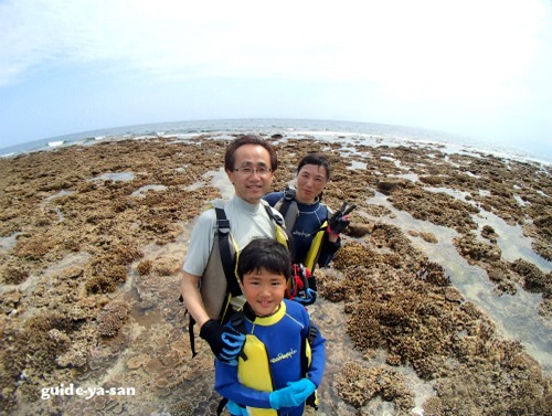 子供と家族旅行で訪れた宮古島の海